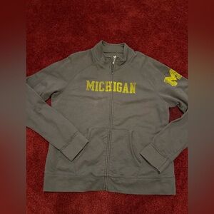 UNIVERSITY MICHIGAN ADIDAS Zip-Up Sweatshirt Wolverines Adult XL unisex.